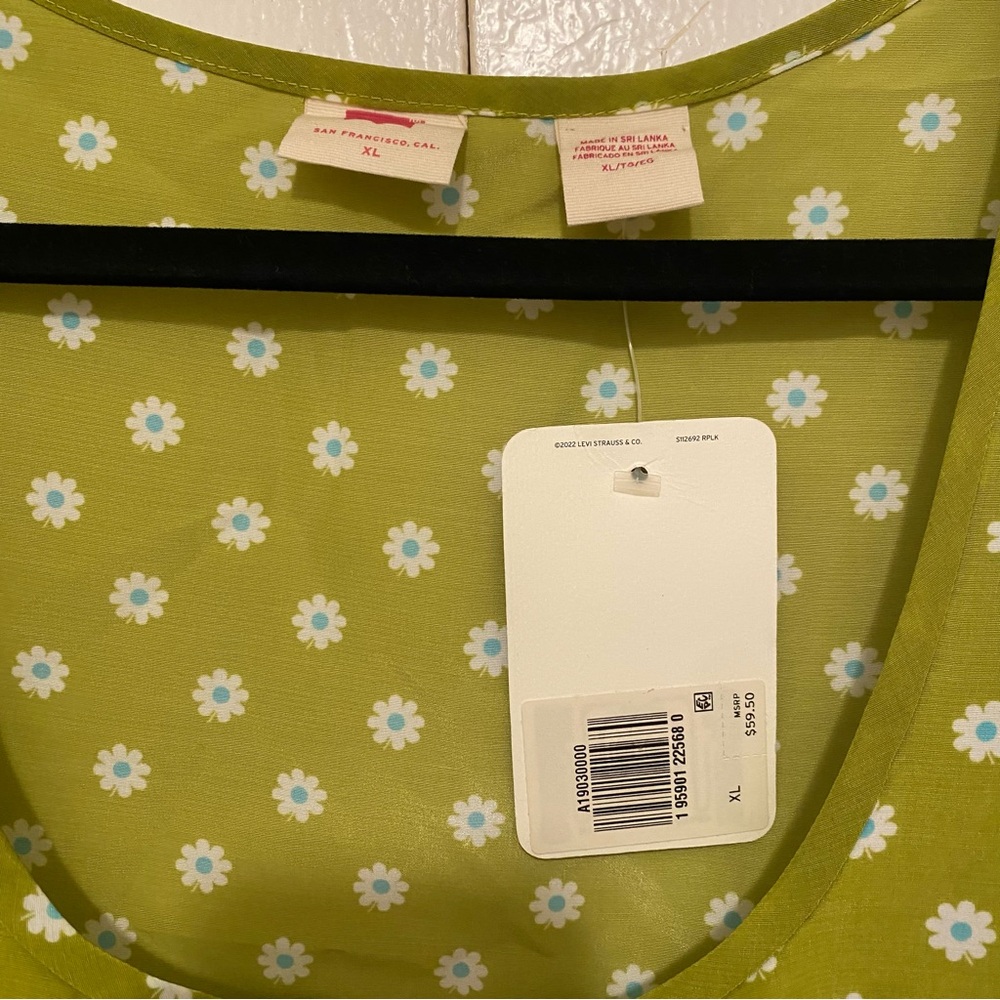 NWT Levi's Embry Tie Front Blouse - Picture 5 of 6